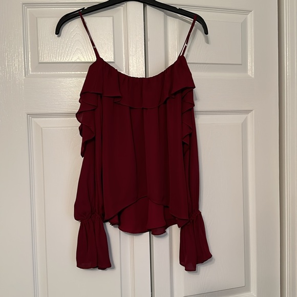 Parker exposed shoulder blouse size XS - Picture 3 of 3